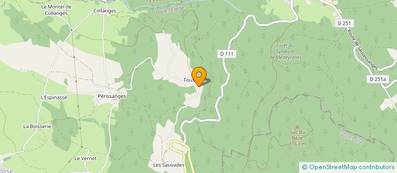 localisation de l'entreprise MADAME ISABELLE LAROIS  DORE-L'EGLISE