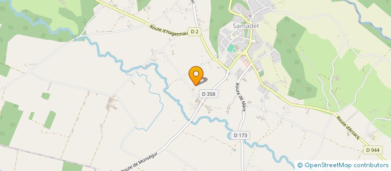 localisation de l'entreprise MADAME ISABELLE LARRIEU  SAMADET