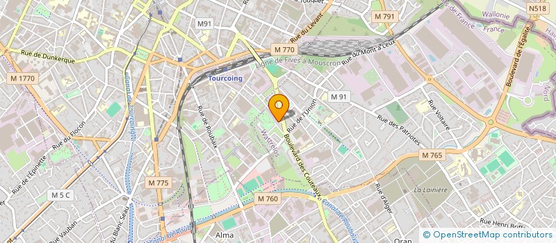 localisation de l'entreprise MADAME ISABELLE LATKA  WATTRELOS