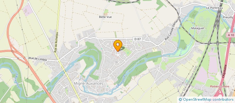 localisation de l'entreprise MADAME ISABELLE LAUNOY  MIGNE-AUXANCES