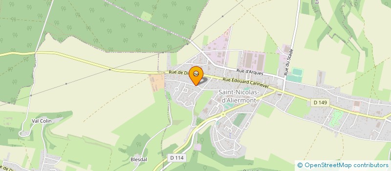 localisation de l'entreprise MADAME ISABELLE LAURENCE  SAINT-NICOLAS-D'ALIERMONT