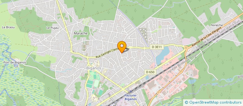 localisation de l'entreprise MADAME ISABELLE LAURENT  BIGANOS