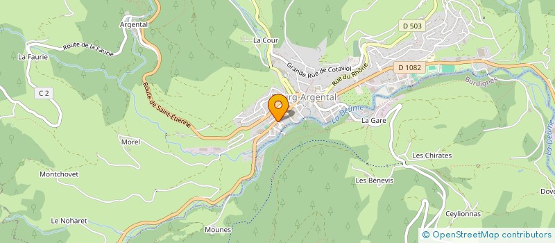 localisation de l'entreprise MADAME ISABELLE LAURENT  BOURG-ARGENTAL