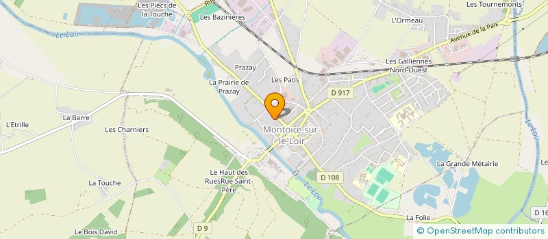 localisation de l'entreprise MADAME ISABELLE LAURENT  MONTOIRE-SUR-LE-LOIR