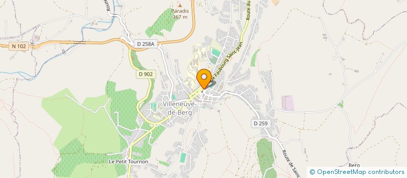 localisation de l'entreprise MADAME ISABELLE LAURENT à VILLENEUVE-DE-BERG