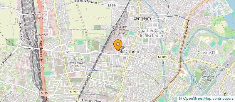 localisation de l'entreprise MADAME ISABELLE LAUSTRIAT à BISCHHEIM
