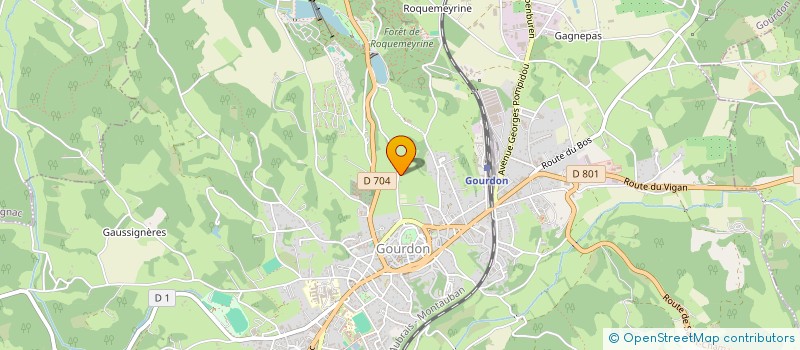 localisation de l'entreprise MADAME ISABELLE LAVAUD  GOURDON