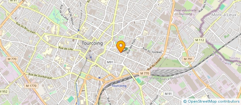 localisation de l'entreprise MADAME ISABELLE LAVEDRINE  TOURCOING