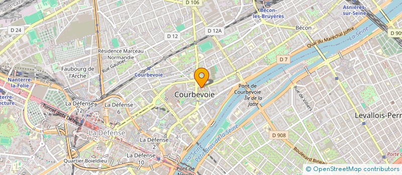 localisation de l'entreprise MADAME ISABELLE LAVERLOCHERE à COURBEVOIE