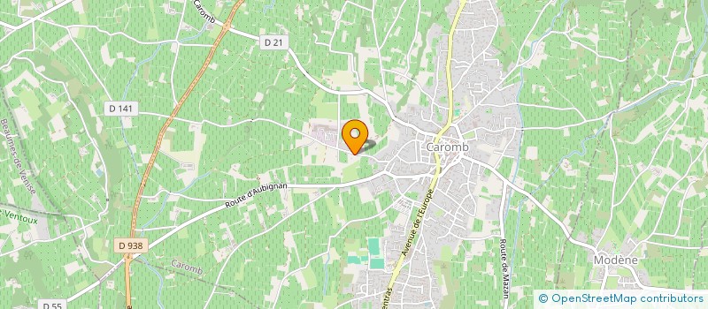 localisation de l'entreprise MADAME ISABELLE LAVILLAT  CAROMB