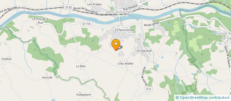 localisation de l'entreprise MADAME ISABELLE LAVOCAT à SAINT-VICTURNIEN