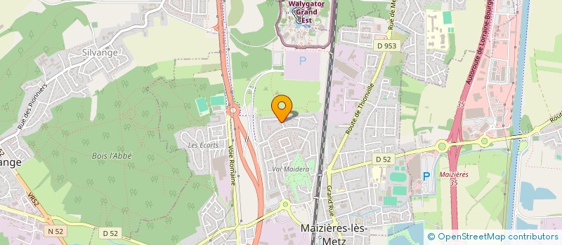 localisation de l'entreprise MADAME ISABELLE LAVRY  MAIZIERES-LES-METZ