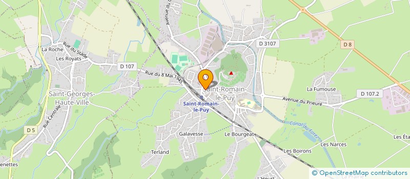 localisation de l'entreprise MADAME ISABELLE LAYES  SAINT-ROMAIN-LE-PUY