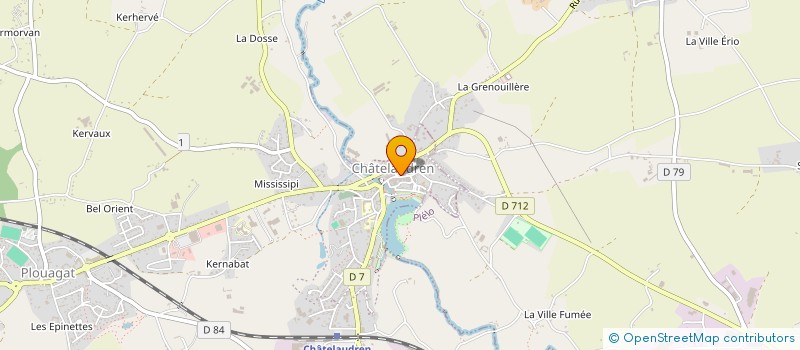 localisation de l'entreprise MADAME ISABELLE LE CHANU  CHATELAUDREN-PLOUAGAT