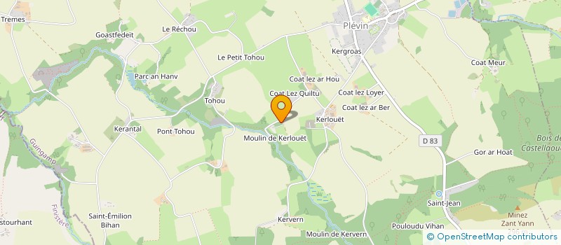 localisation de l'entreprise MADAME ISABELLE LE CREFF à MAEL-CARHAIX