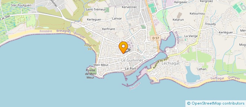 localisation de l'entreprise MADAME ISABELLE LE DEM  GUILVINEC