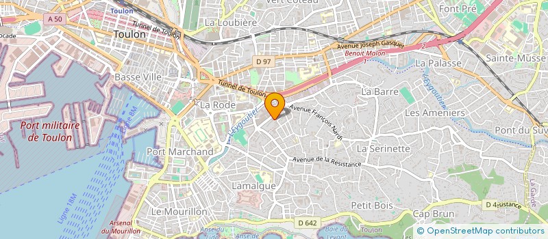 localisation de l'entreprise MADAME ISABELLE LE FEVRE  TOULON