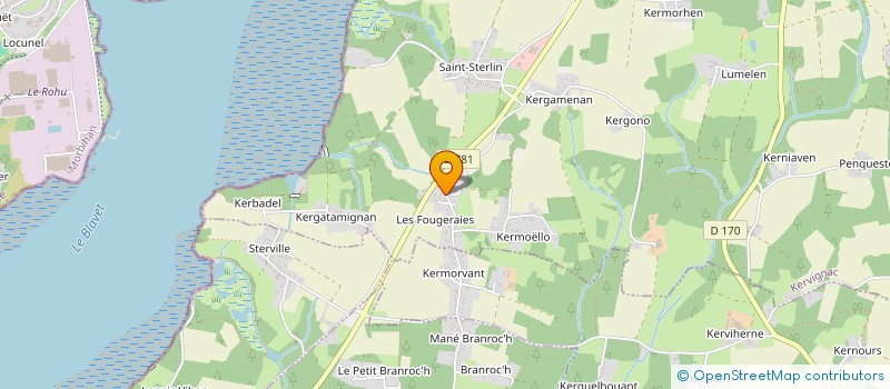 localisation de l'entreprise MADAME ISABELLE LE FUR  KERVIGNAC