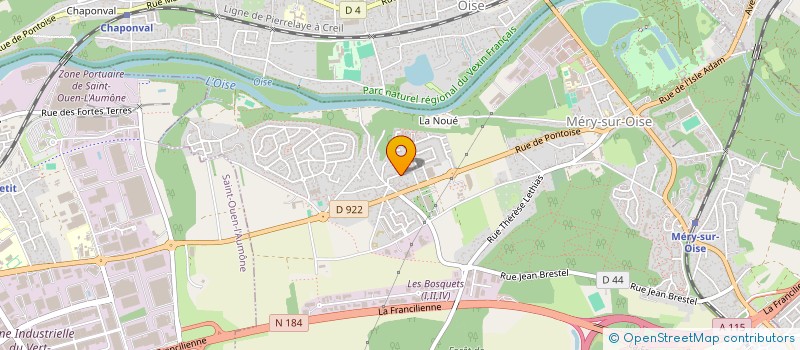 localisation de l'entreprise MADAME ISABELLE LE GUEN  MERY-SUR-OISE