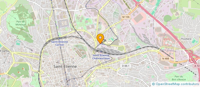 localisation de l'entreprise MADAME ISABELLE LE MOINE  SAINT-ETIENNE