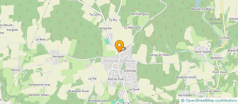 localisation de l'entreprise MADAME ISABELLE LE MOUILLOUR  INZINZAC-LOCHRIST