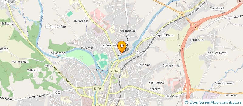 localisation de l'entreprise MADAME ISABELLE LE NET  PONTIVY