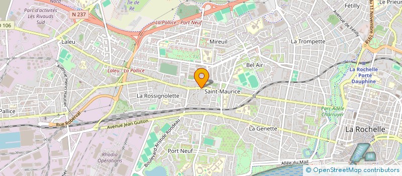 localisation de l'entreprise MADAME ISABELLE LE NIGER  LA ROCHELLE