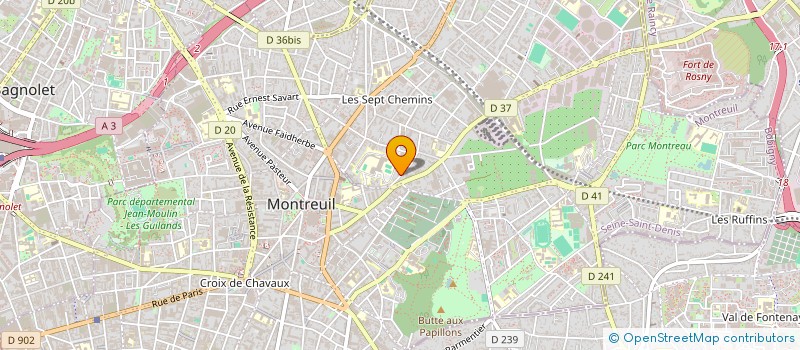 localisation de l'entreprise MADAME ISABELLE LE ROCH à MONTREUIL