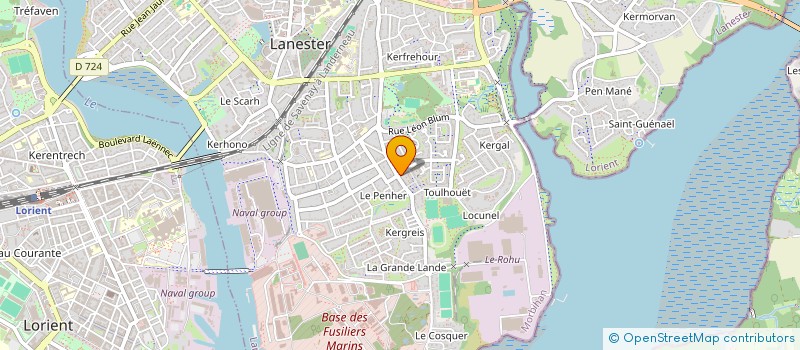 localisation de l'entreprise MADAME ISABELLE LE ROY  LANESTER