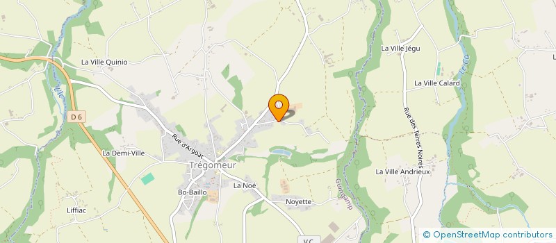 localisation de l'entreprise MADAME ISABELLE LE TARRAIN  TREGOMEUR