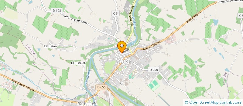 localisation de l'entreprise MADAME ISABELLE LEBERON  LAVARDAC