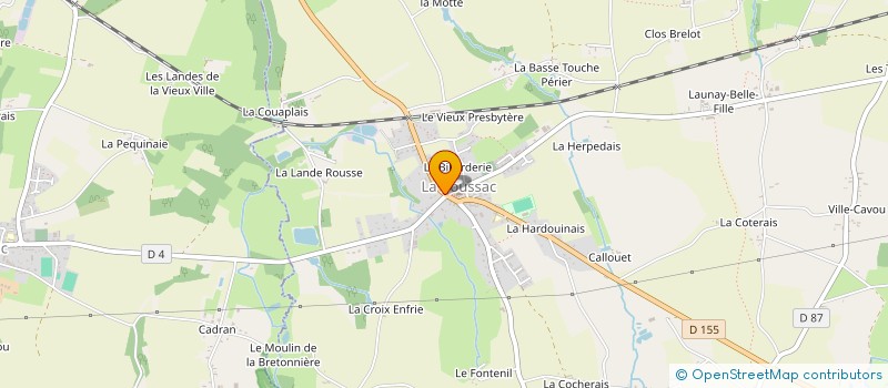 localisation de l'entreprise MADAME ISABELLE LEBOIS  LA BOUSSAC