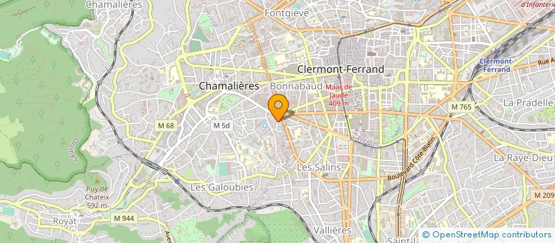 localisation de l'entreprise MADAME ISABELLE LEBOURG  CHAMALIERES