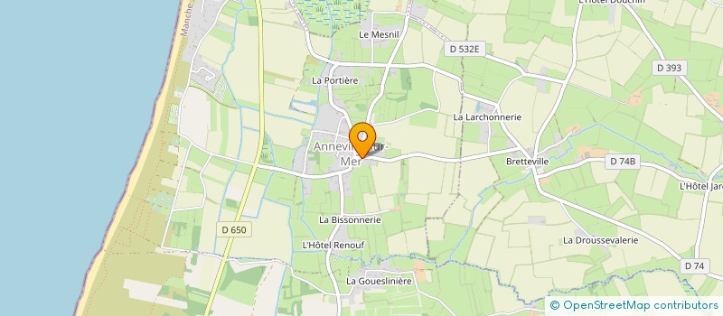 localisation de l'entreprise MADAME ISABELLE LEBOUTEILLER  GOUVILLE-SUR-MER