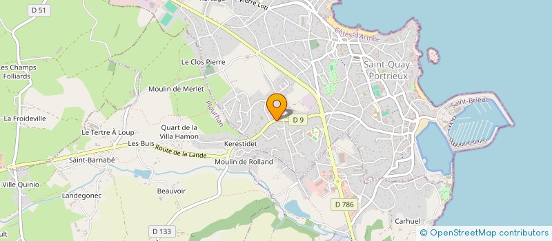 localisation de l'entreprise MADAME ISABELLE LEBRETON à SAINT-QUAY-PORTRIEUX