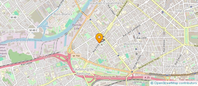 localisation de l'entreprise MADAME ISABELLE LEBRUN à LILLE