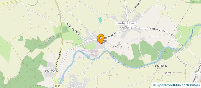 localisation de l'entreprise MADAME ISABELLE LECLERCQ  SAINT-GERMAIN-DE-SALLES