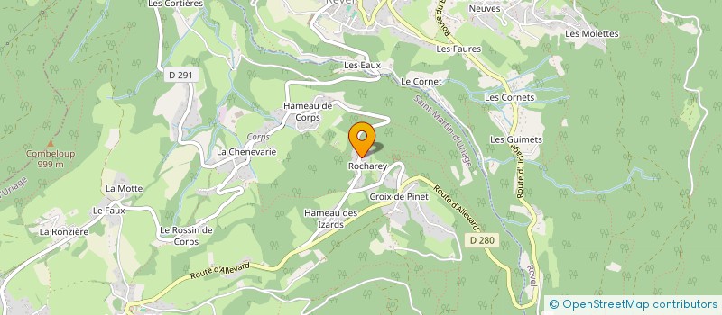localisation de l'entreprise MADAME ISABELLE LECLERCQ à SAINT-MARTIN-D'URIAGE