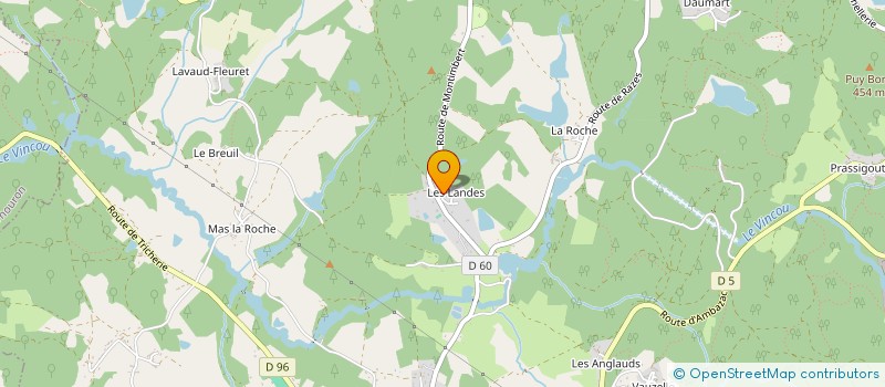 localisation de l'entreprise MADAME ISABELLE LECONTE à COMPREIGNAC