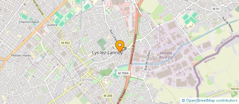 localisation de l'entreprise MADAME ISABELLE LECTEZ  LYS-LEZ-LANNOY