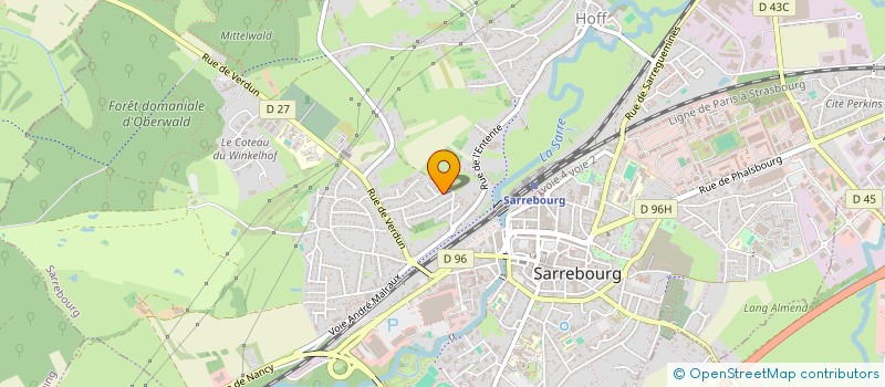 localisation de l'entreprise MADAME ISABELLE LEDEUIL à SARREBOURG