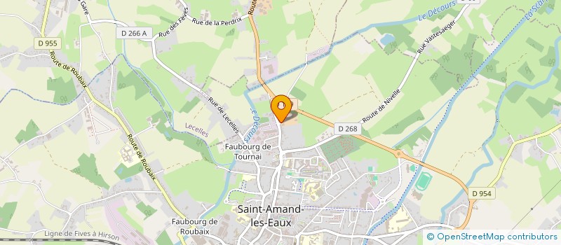 localisation de l'entreprise MADAME ISABELLE LEFBVRE à SAINT-AMAND-LES-EAUX
