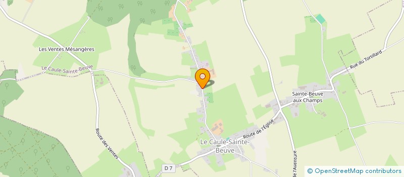 localisation de l'entreprise MADAME ISABELLE LEFEBVRE  LE CAULE-SAINTE-BEUVE