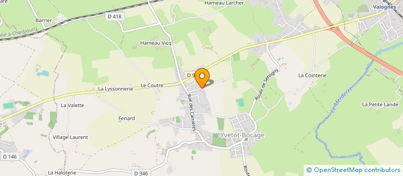 localisation de l'entreprise MADAME ISABELLE LEFRANCOIS  YVETOT-BOCAGE