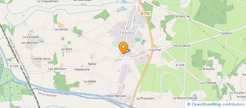 localisation de l'entreprise MADAME ISABELLE LEGRAND  FEGREAC