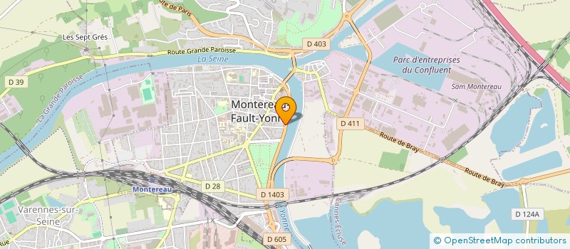 localisation de l'entreprise MADAME ISABELLE LEGRAND  MONTEREAU-FAULT-YONNE