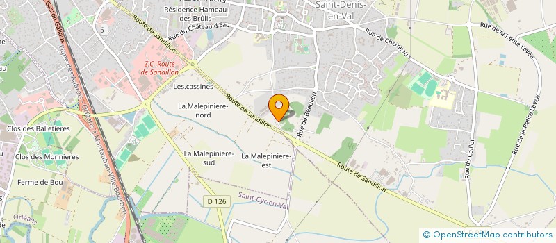 localisation de l'entreprise MADAME ISABELLE LEGRAND à SAINT-DENIS-EN-VAL