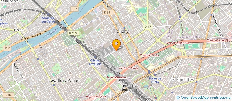 localisation de l'entreprise MADAME ISABELLE LEGRAND STECKLER à CLICHY