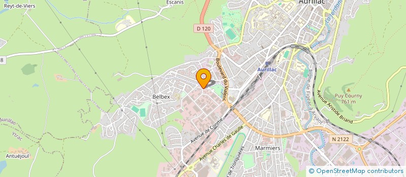 localisation de l'entreprise MADAME ISABELLE LEGRAS à AURILLAC