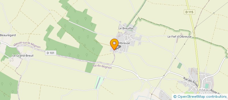 localisation de l'entreprise MADAME ISABELLE LEGUERINEL à MAUZE-SUR-LE-MIGNON